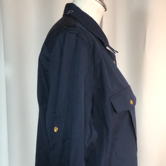 Lauren Ralph Lauren Womans Blouse Navy XL - Picture 4 of 10